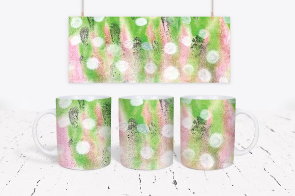Tazza Bokeh Background Watercolor Mug Sublimation 3