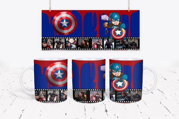 Tazza DC e Marvel - Captain America 1