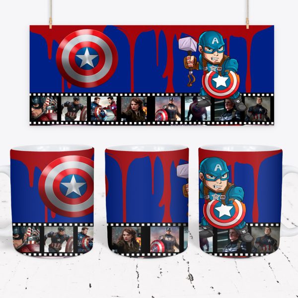 Tazza DC e Marvel - Captain America 1