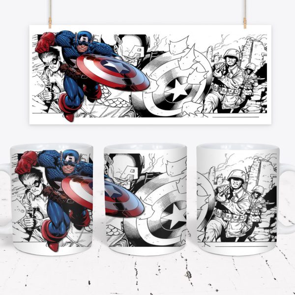 Tazza DC e Marvel - Captain America 2