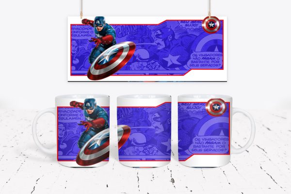 Tazza DC e Marvel - Captain America 8