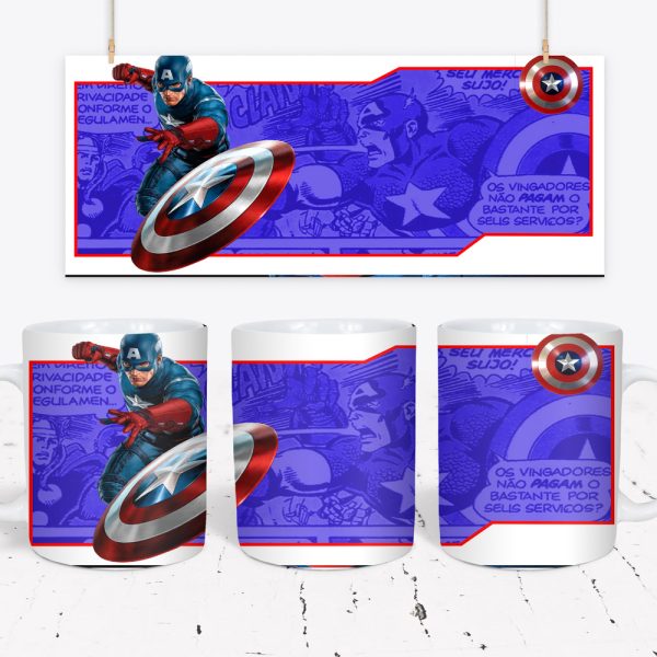 Tazza DC e Marvel - Captain America 8
