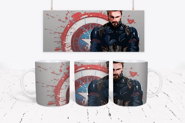 Tazza DC e Marvel - Captain America 10