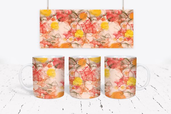 Tazza Alcohol Ink Wave Mug Wraps 1