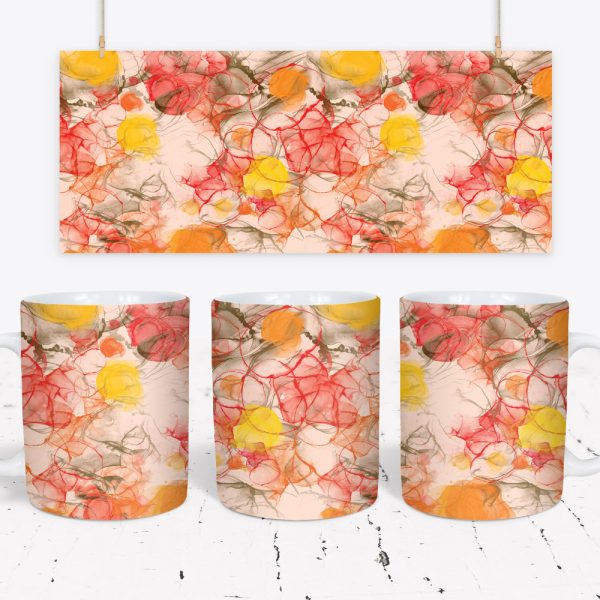 Tazza Alcohol Ink Wave Mug Wraps 1