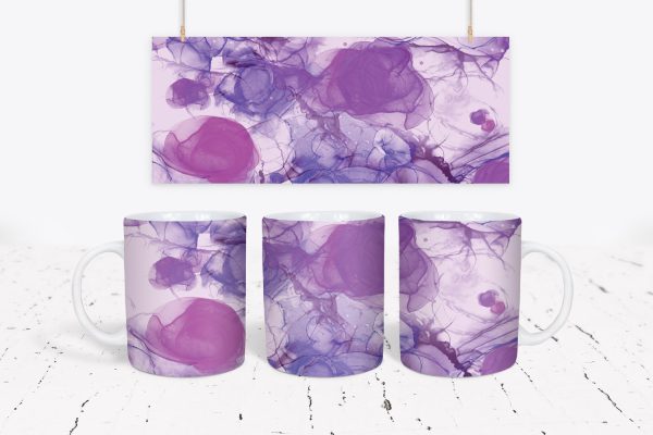Tazza Alcohol Ink Wave Mug Wraps 2