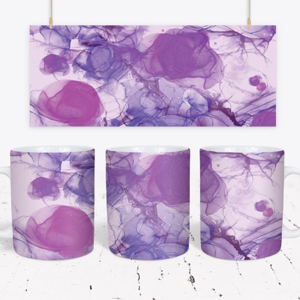 Tazza Alcohol Ink Wave Mug Wraps 2