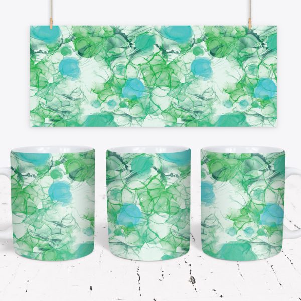 Tazza Alcohol Ink Wave Mug Wraps 3