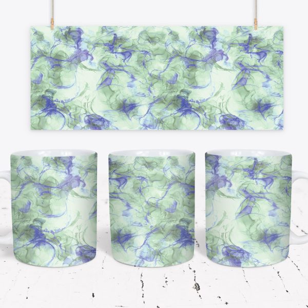 Tazza Alcohol Ink Wave Mug Wraps 5