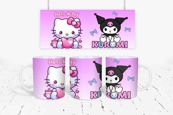 Tazza HELLO KITTY E KUROMI 3